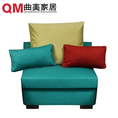 曲美家具布藝沙發